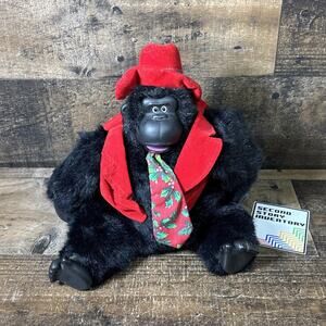 Vintage Magogo Monkey Gorilla Christmas Hat and Tie Plush Sings Dances